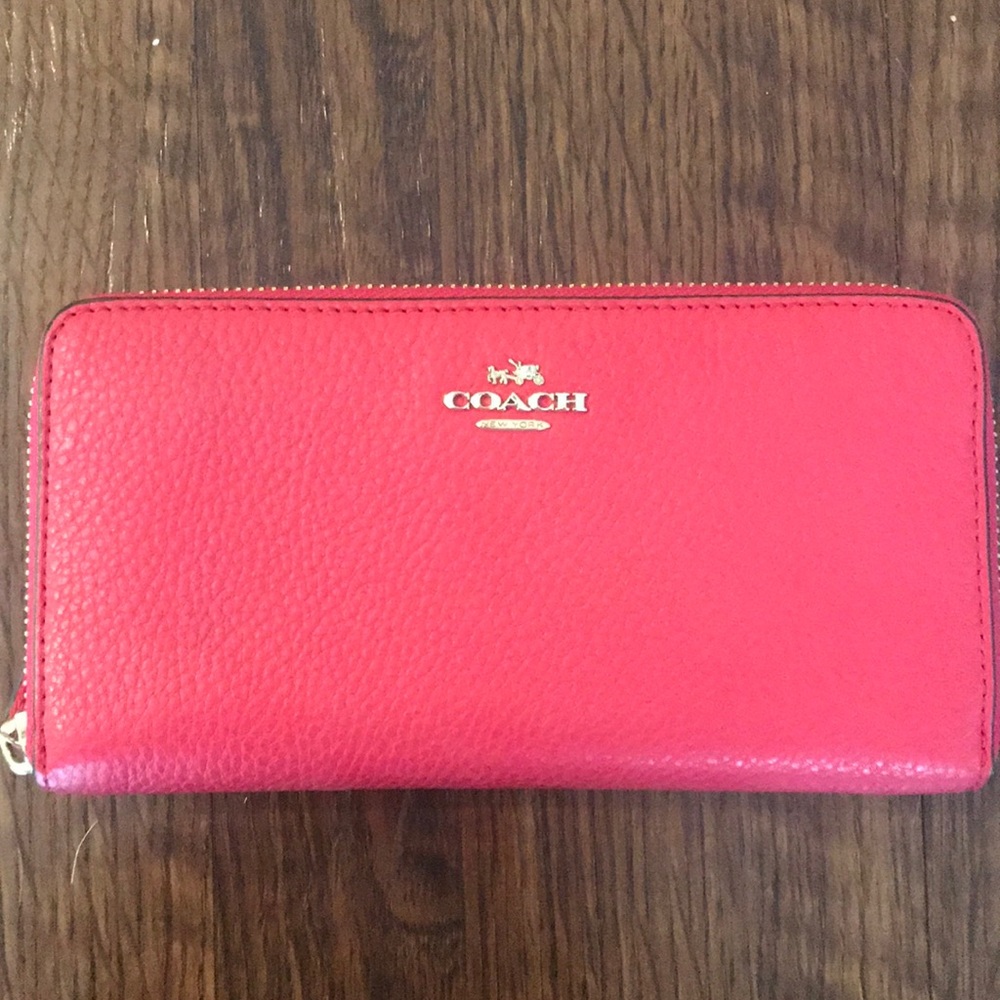 Red Coach Wallet